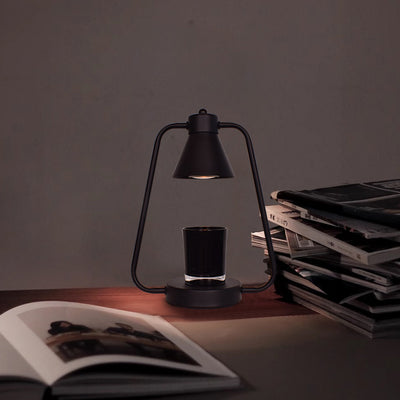 Contemporary Scandinavian Round Prism Iron 1-Light Melting Wax Table Lamp For Bedroom