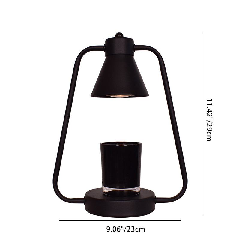 Contemporary Scandinavian Round Prism Iron 1-Light Melting Wax Table Lamp For Bedroom