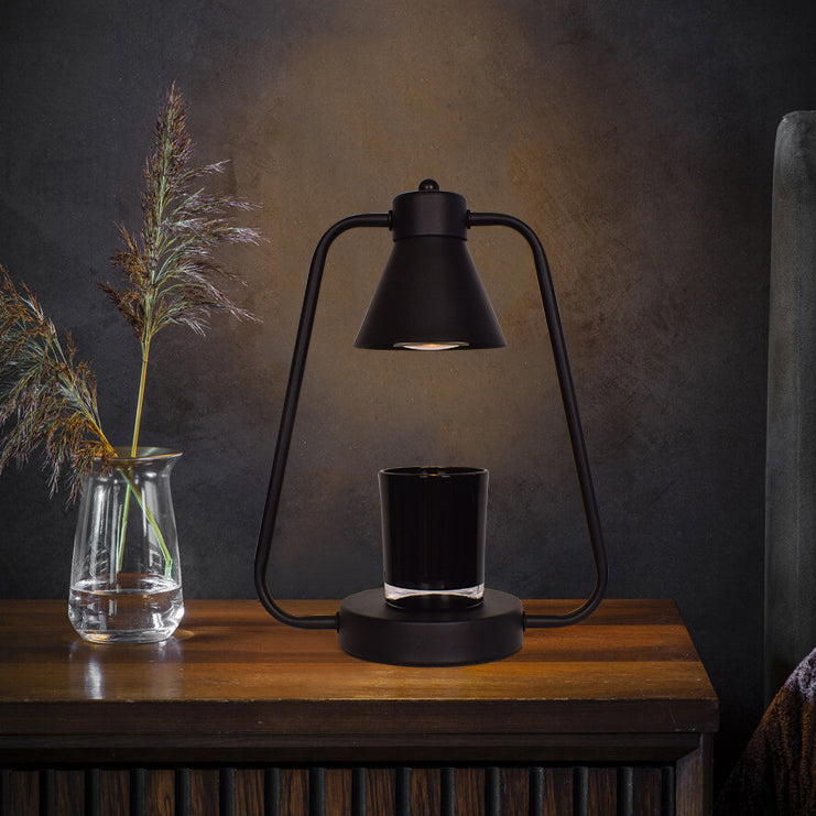 Contemporary Scandinavian Round Prism Iron 1-Light Melting Wax Table Lamp For Bedroom