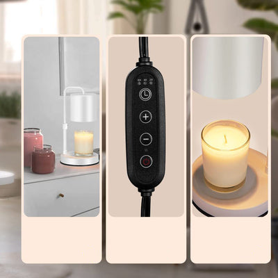 Lampe de table moderne minimaliste en fer réglable en hauteur, cylindre rond, 1 lumière, cire fondue pour chambre à coucher 