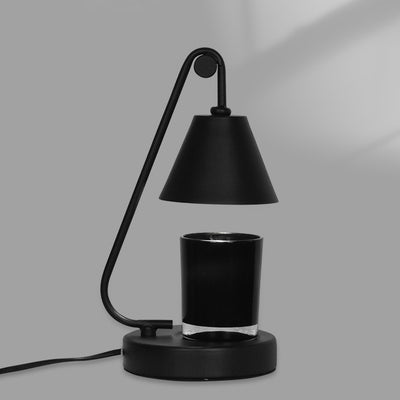 Contemporary Scandinavian Round Cone Iron 1-Light Melting Wax Table Lamp For Bedroom