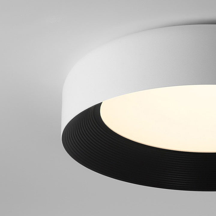 Modern Minimalist Round Dome Iron Acrylic LED Flush Mount Ceiling Light For Bedroom