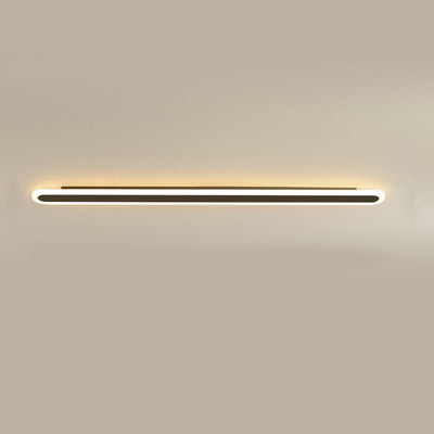 Modern Minimalist Linear Iron Acrylic LED Wall Sconce Lamp For Bedroom