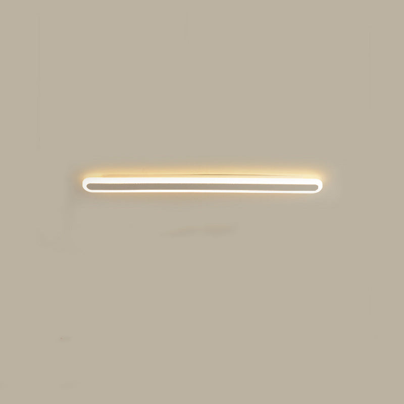 Modern Minimalist Linear Iron Acrylic LED Wall Sconce Lamp For Bedroom