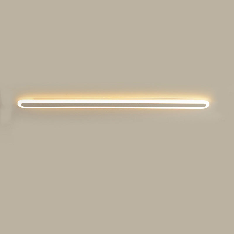 Modern Minimalist Linear Iron Acrylic LED Wall Sconce Lamp For Bedroom
