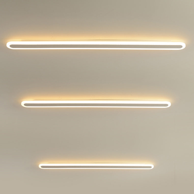 Modern Minimalist Linear Iron Acrylic LED Wall Sconce Lamp For Bedroom