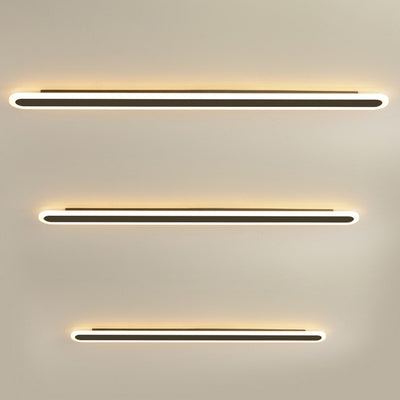 Modern Minimalist Linear Iron Acrylic LED Wall Sconce Lamp For Bedroom