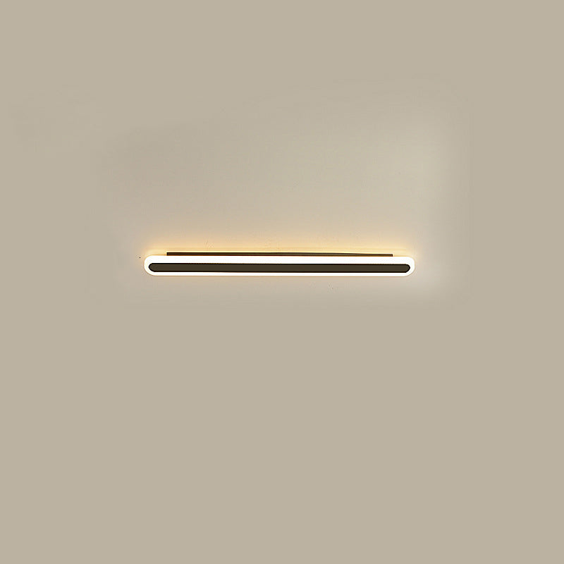 Modern Minimalist Linear Iron Acrylic LED Wall Sconce Lamp For Bedroom