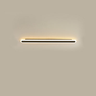 Modern Minimalist Linear Iron Acrylic LED Wall Sconce Lamp For Bedroom