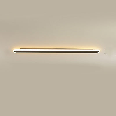 Modern Minimalist Linear Iron Acrylic LED Wall Sconce Lamp For Bedroom
