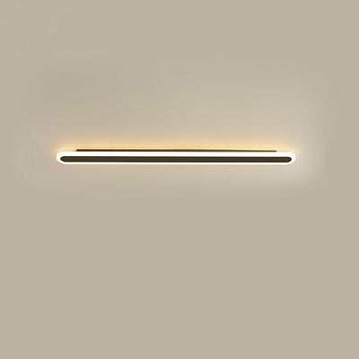 Modern Minimalist Linear Iron Acrylic LED Wall Sconce Lamp For Bedroom