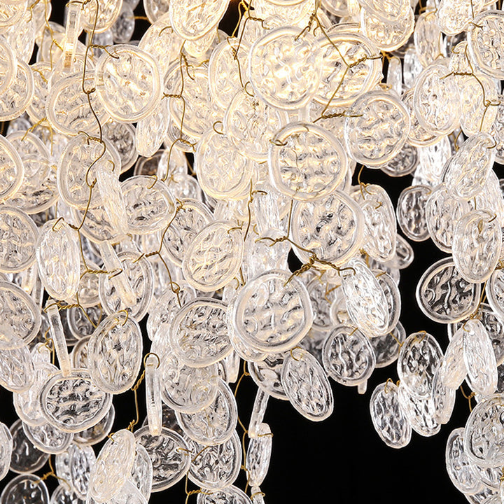 Chandelier Traditionnel Français en Aluminium Rond avec Cristaux et Branches, 9/12/14 Lumières pour Salon 