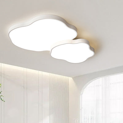 Plafonnier LED en forme de nuage minimaliste moderne en fer et acrylique pour chambre à coucher 
