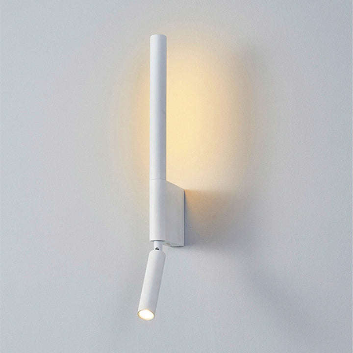 Moderne minimalistische Pull-up-drehbare Zylinderlineare PVC-Eisen-Aluminium-LED-Wandleuchte für das Schlafzimmer 