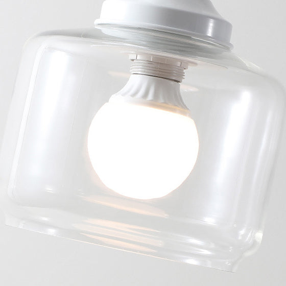 Lustre Suspendu Contemporain Créatif Oiseau Cylindre Rond Résine Verre 1 Lumière Pour Salle à Manger 