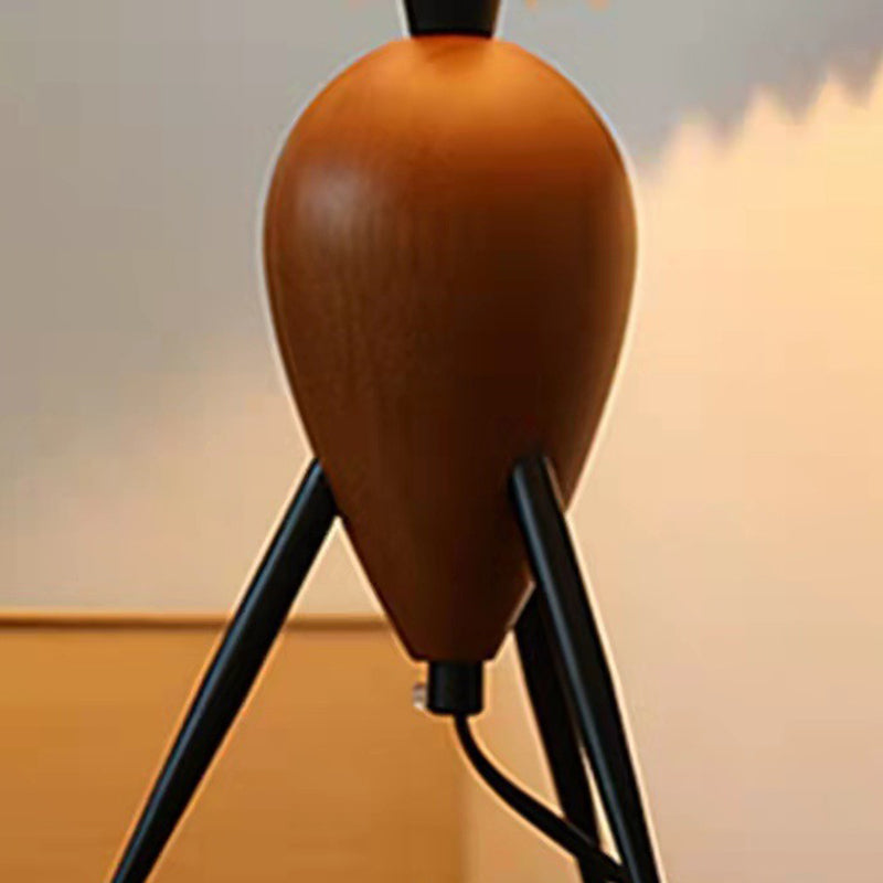 Lampe de table 1 lumière en bois d&