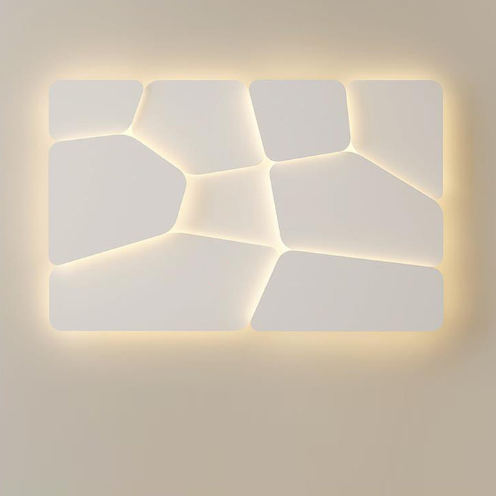 Luz de techo LED empotrada de hierro acrílico cuadrado rectangular contemporáneo escandinavo para dormitorio 