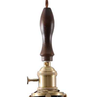 Moderner Art Deco Kegelprisma Kupferglas 1-Licht Pendelleuchte für das Schlafzimmer 
