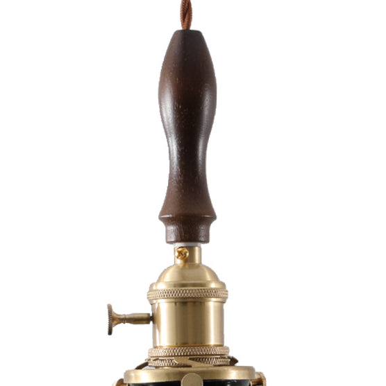 Moderner Art Deco Kegelprisma Kupferglas 1-Licht Pendelleuchte für das Schlafzimmer 