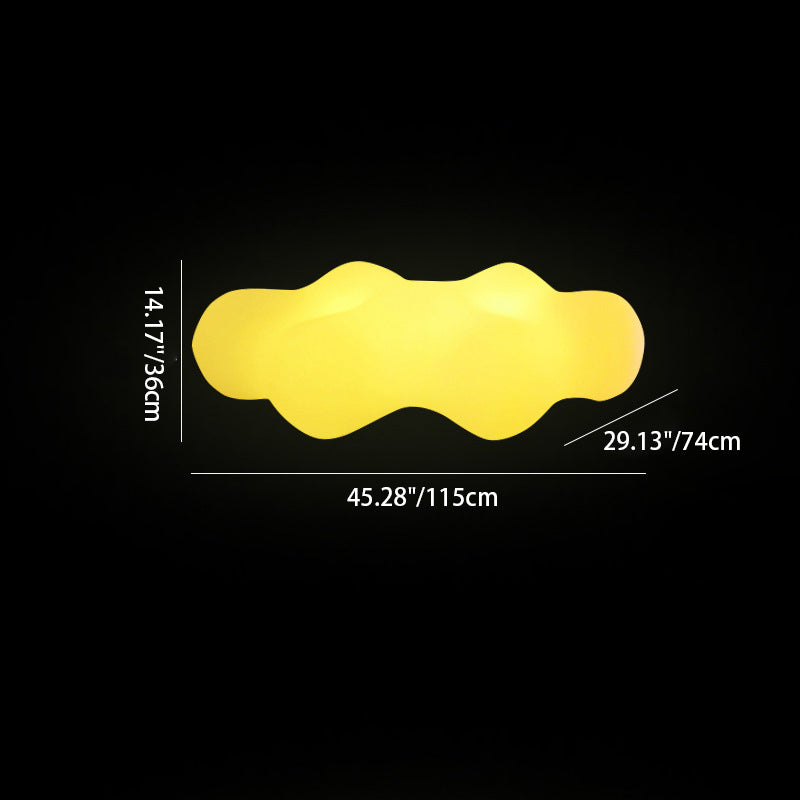 Lumière extérieure LED en forme de nuage en PE étanche à l&