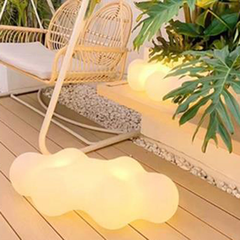 Lumière extérieure LED en forme de nuage en PE étanche à l&