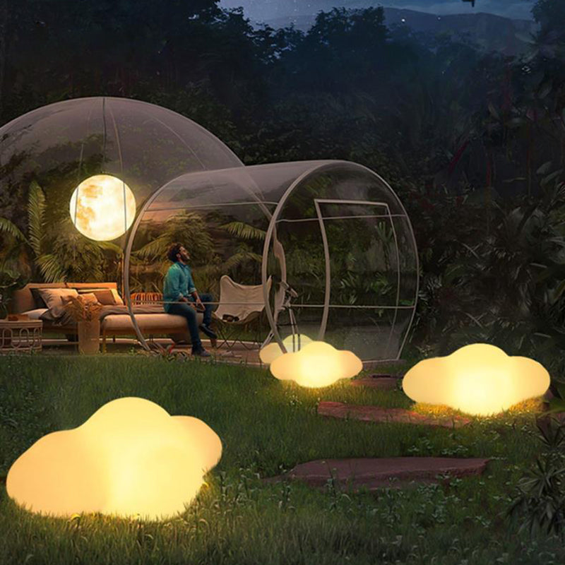Lumière extérieure LED en forme de nuage en PE étanche à l&