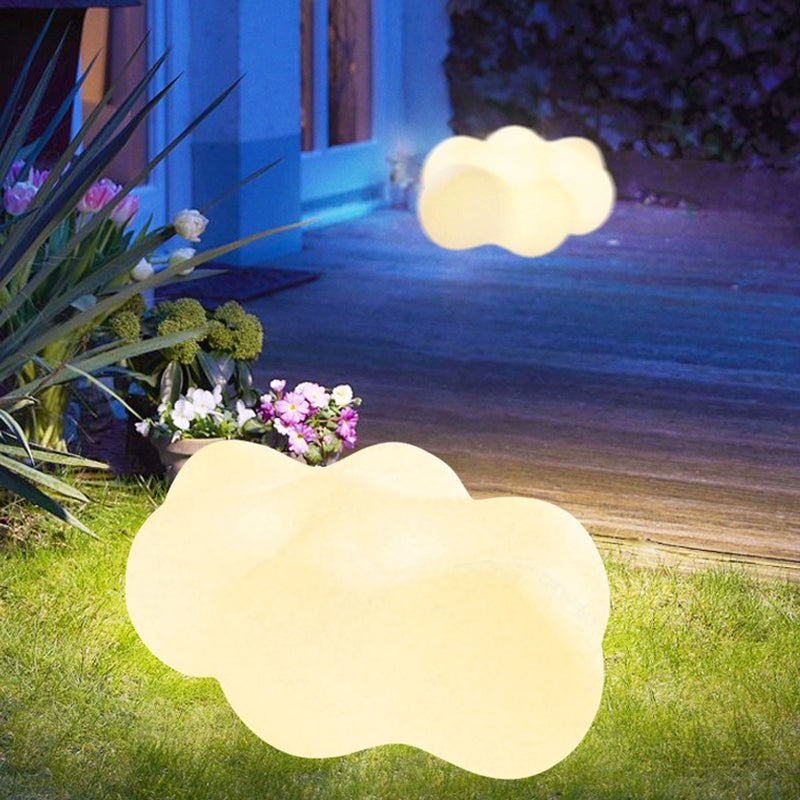 Lumière extérieure LED en forme de nuage en PE étanche à l&