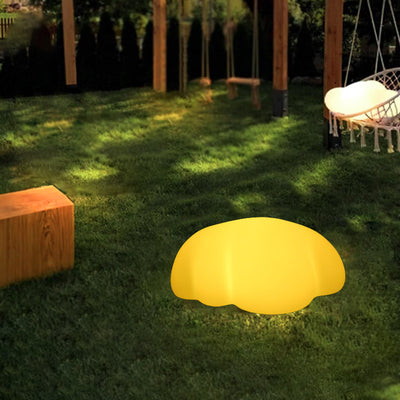 Lumière extérieure LED en forme de nuage en PE étanche à l'eau solaire Art Déco moderne pour l'extérieur 