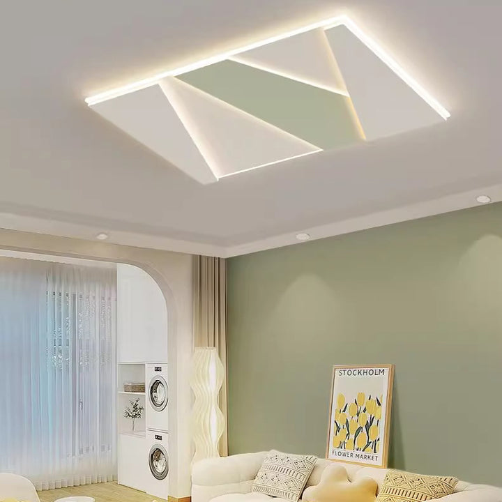 Luz de techo LED moderna minimalista cuadrada redonda rectangular de hardware acrílico para dormitorio 
