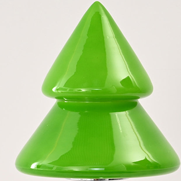 Zeitgenössische Kreative Weihnachtsbaum Eisen Glas 1-Licht Tischlampe Für Schlafzimmer 