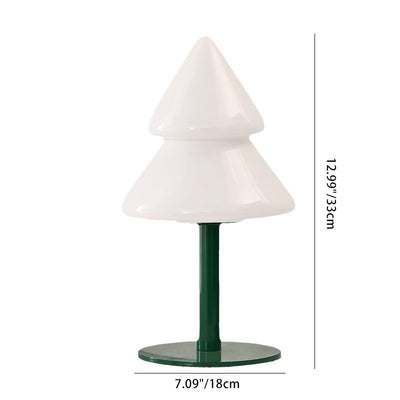 Zeitgenössische Kreative Weihnachtsbaum Eisen Glas 1-Licht Tischlampe Für Schlafzimmer 