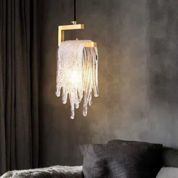Lustre suspendu moderne de luxe en forme de goutte d&