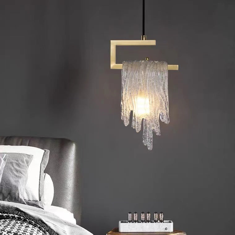 Lustre suspendu moderne de luxe en forme de goutte d&