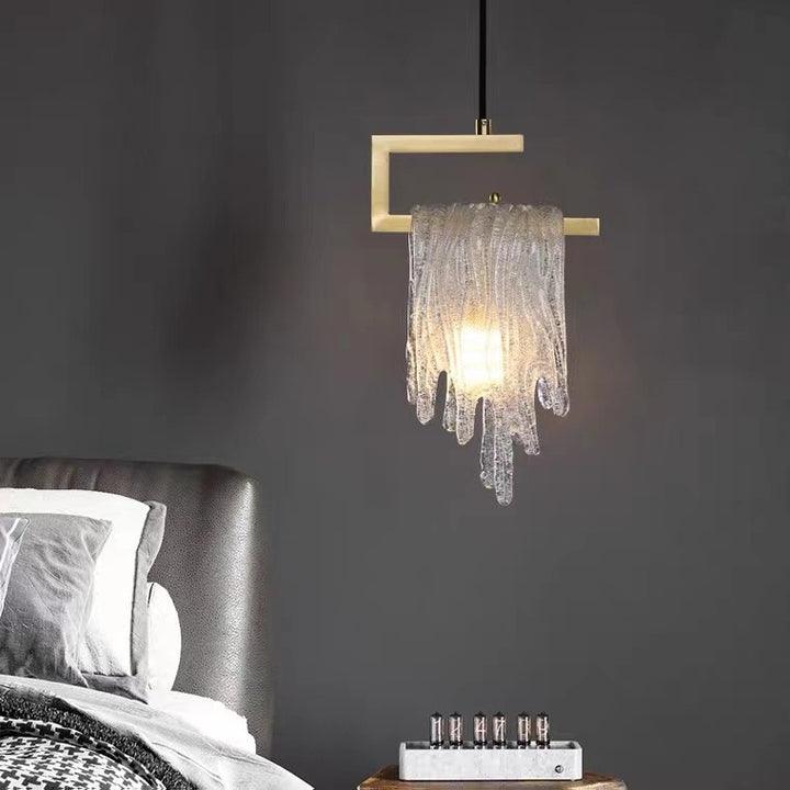 Lustre suspendu moderne de luxe en forme de goutte d&