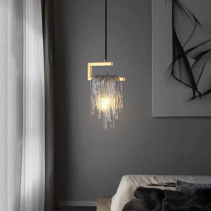 Lustre suspendu moderne de luxe en forme de goutte d&