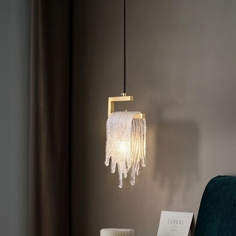 Lustre suspendu moderne de luxe en forme de goutte d&