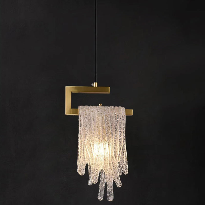 Lustre suspendu moderne de luxe en forme de goutte d&