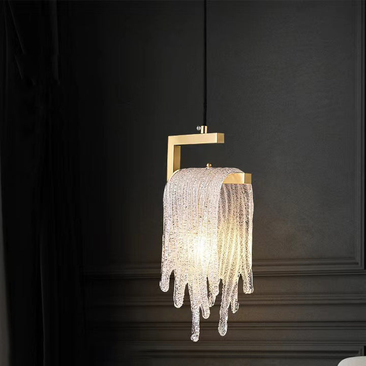 Lustre suspendu moderne de luxe en forme de goutte d&
