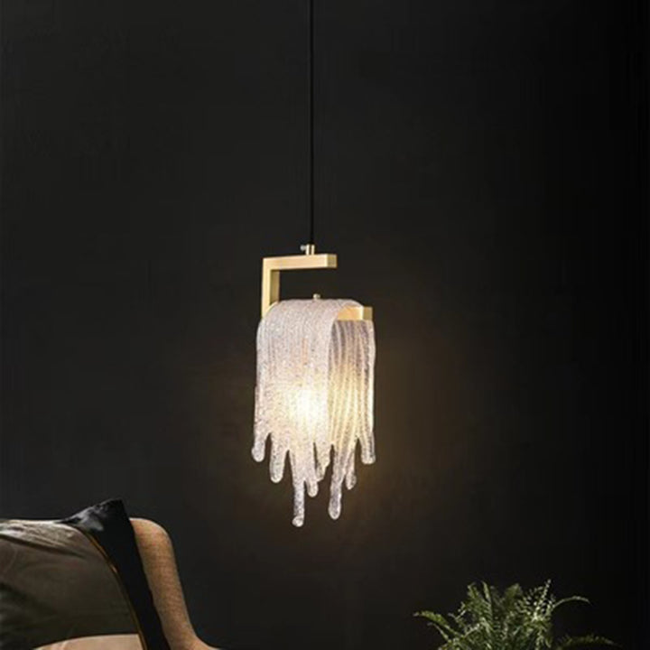 Lustre suspendu moderne de luxe en forme de goutte d&