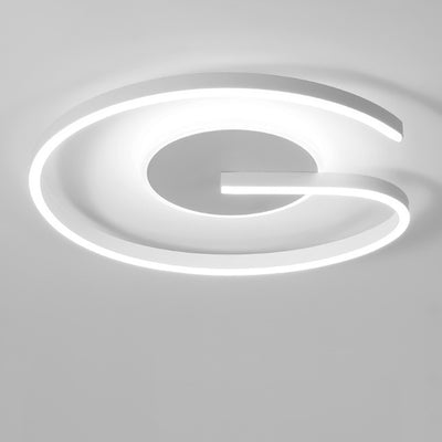 Luz de techo LED de montaje semiempotrado de aluminio y hierro acrílico con cúpula redonda minimalista moderna para dormitorio 