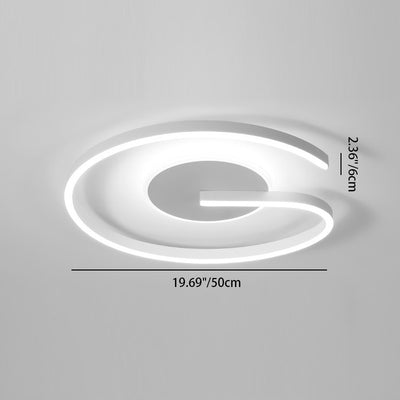 Luz de techo LED de montaje semiempotrado de aluminio y hierro acrílico con cúpula redonda minimalista moderna para dormitorio 
