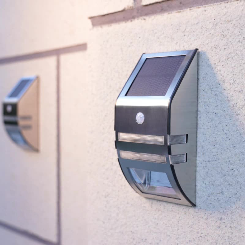 Applique murale LED en acier inoxydable ABS PC trapézoïdale étanche à l&