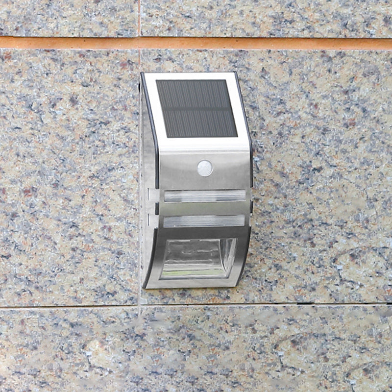 Applique murale LED en acier inoxydable ABS PC trapézoïdale étanche à l&