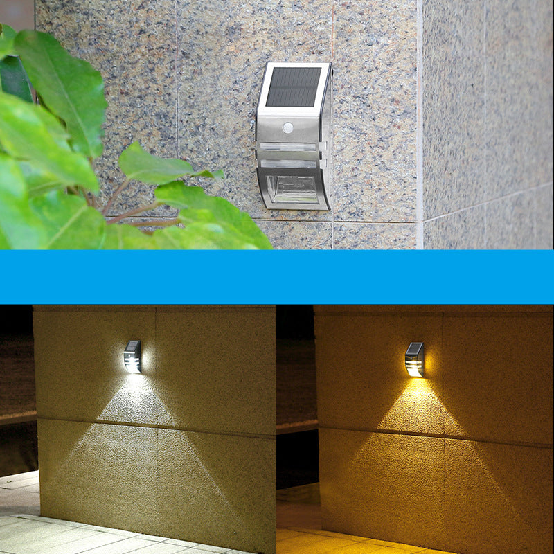 Applique murale LED en acier inoxydable ABS PC trapézoïdale étanche à l&