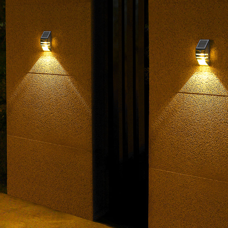 Applique murale LED en acier inoxydable ABS PC trapézoïdale étanche à l&