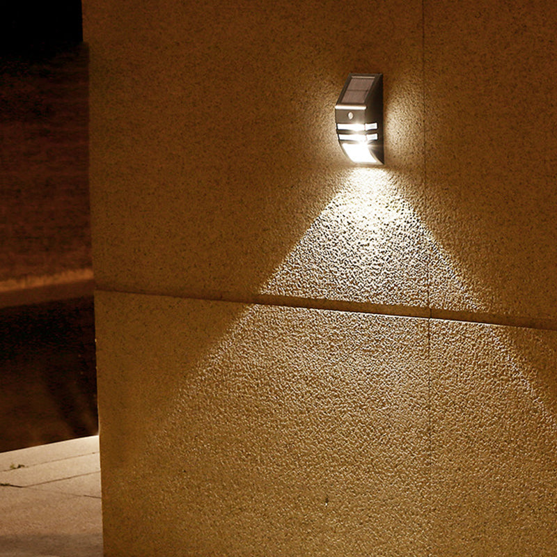 Applique murale LED en acier inoxydable ABS PC trapézoïdale étanche à l&