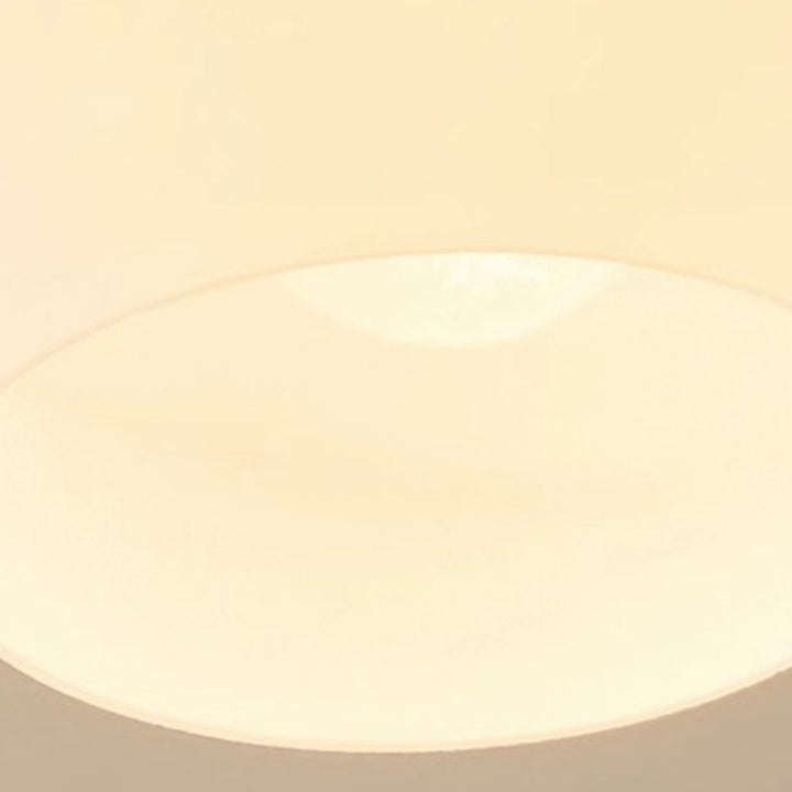 Lustre semi-encastré à 4 lumières en acrylique, chêne, fer rond, éolienne scandinave contemporaine pour chambre 