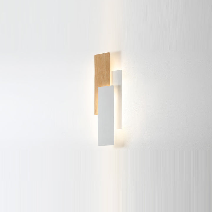 Moderne minimalistische rechteckige Eisen-LED-Wandleuchte für das Schlafzimmer 