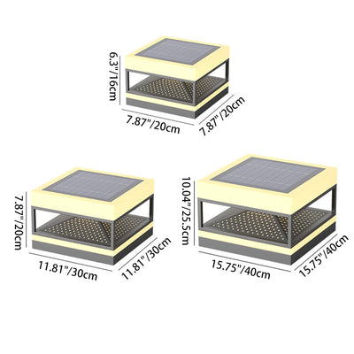 Modern Minimalist Waterproof Square PE Stainless Steel LED Outdoor Light For Outdoor