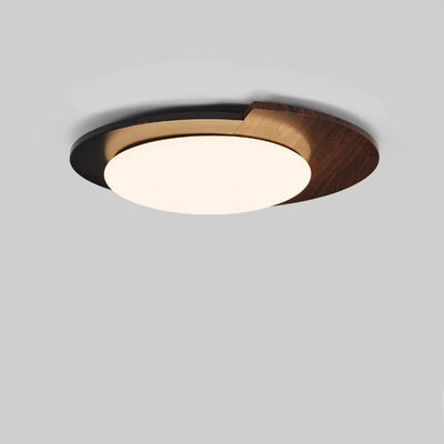 Luz de techo LED empotrada de hierro acrílico con cúpula redonda minimalista moderna Wabi Sabi para dormitorio 